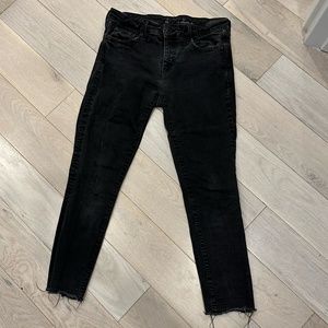 GAP: Women's black low waist girlfriend jeans